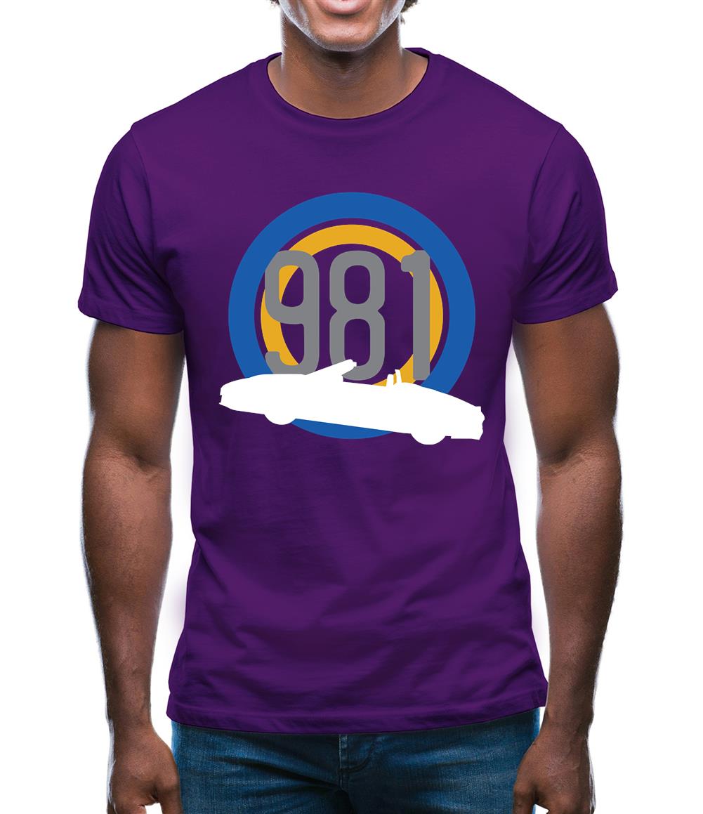 Porsche 981 Silhouette Mens T-Shirt Porsche 981 Silhouette Mens T-Shirt