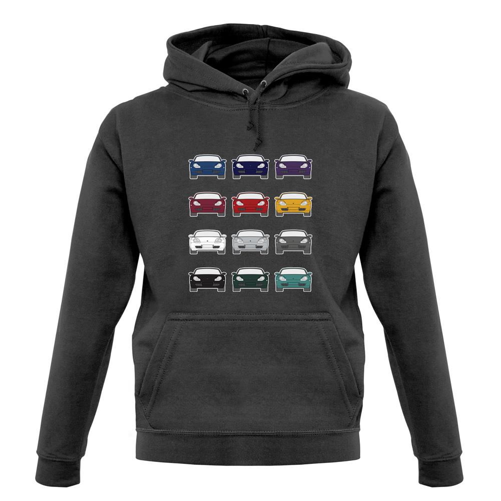 Porsche Box 986 T 12 Colour Grid unisex hoodie Porsche Box 986 T 12 Colour Grid unisex hoodie