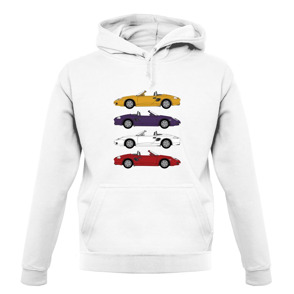Porsche Box 986 4 Colour Grid unisex hoodie Porsche Box 986 4 Colour Grid unisex hoodie
