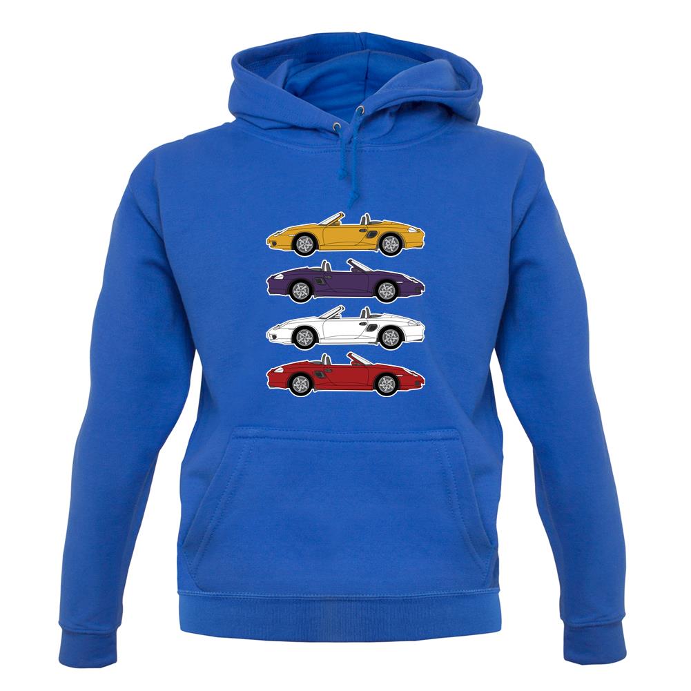 Porsche Box 986 4 Colour Grid unisex hoodie Porsche Box 986 4 Colour Grid unisex hoodie