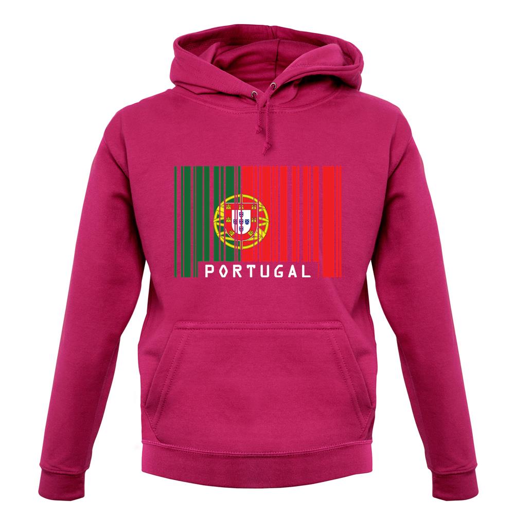 Portugal Barcode Style Flag unisex hoodie Portugal Barcode Style Flag unisex hoodie