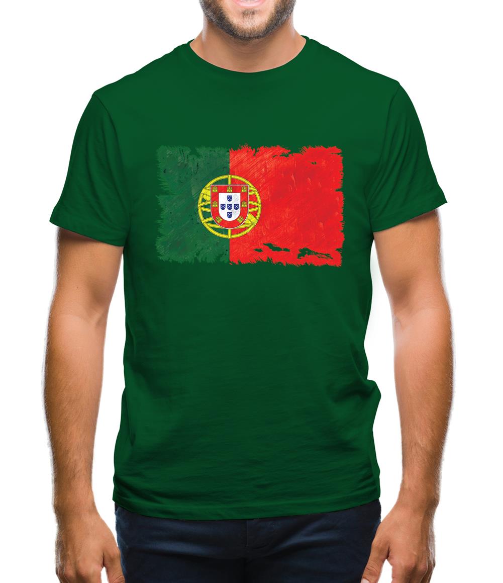 Portugal Grunge Style Flag Mens T-Shirt Portugal Grunge Style Flag Mens T-Shirt