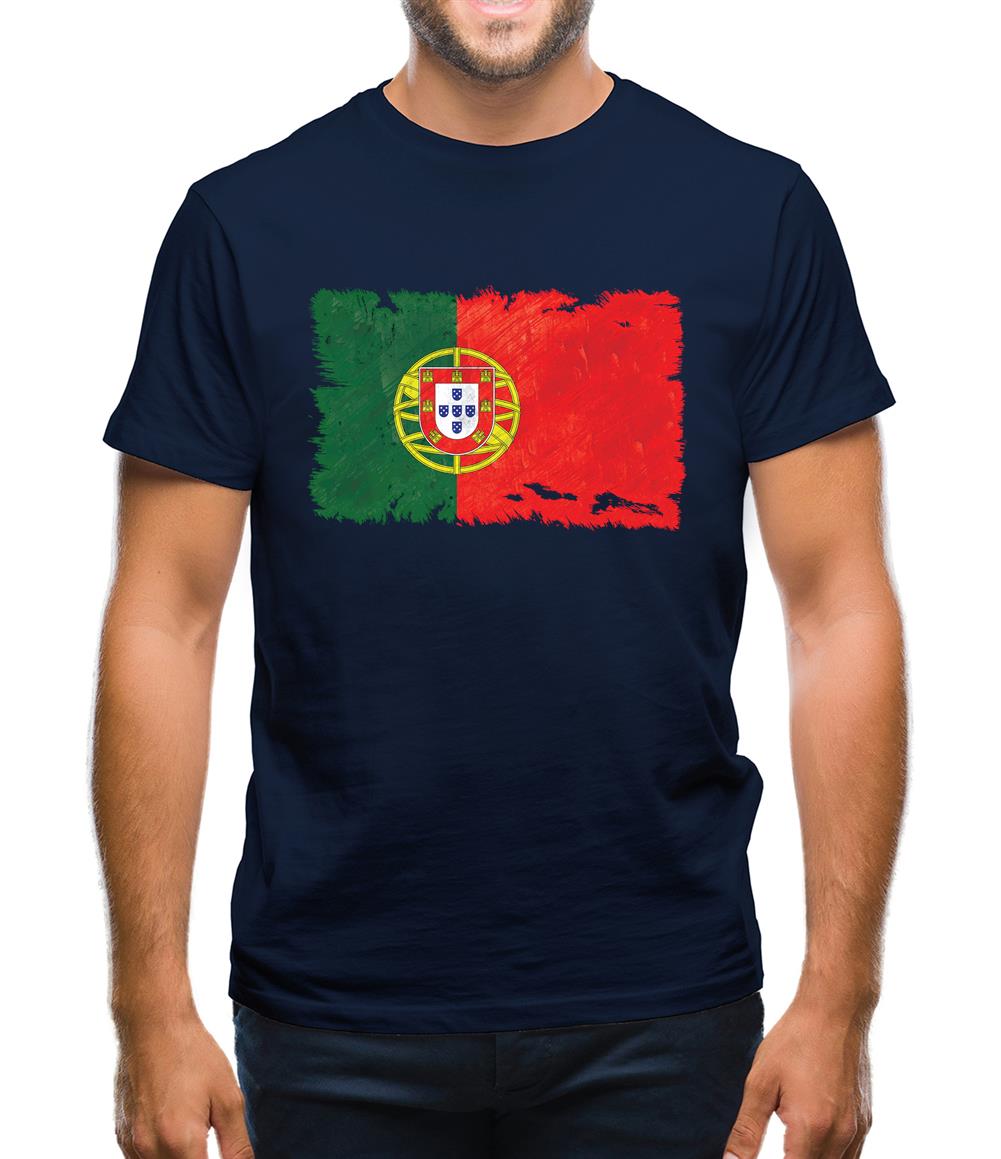 Portugal Grunge Style Flag Mens T-Shirt Portugal Grunge Style Flag Mens T-Shirt