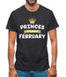 Princes Are Born In February Mens T-Shirt Princes Are Born In February Mens T-Shirt