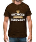 Princes Are Born In February Mens T-Shirt Princes Are Born In February Mens T-Shirt