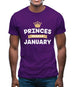 Princes Are Born In January Mens T-Shirt Princes Are Born In January Mens T-Shirt