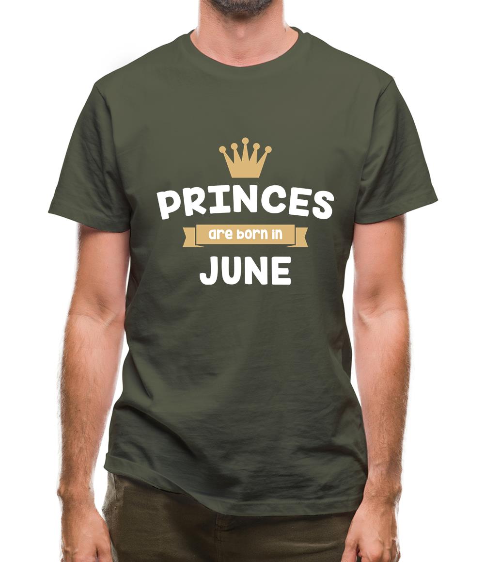 Princes Are Born In June Mens T-Shirt Princes Are Born In June Mens T-Shirt