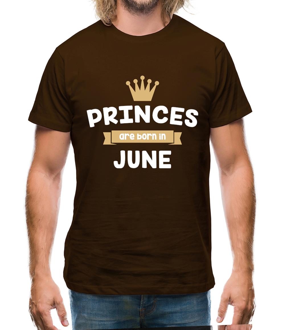 Princes Are Born In June Mens T-Shirt Princes Are Born In June Mens T-Shirt