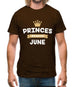 Princes Are Born In June Mens T-Shirt Princes Are Born In June Mens T-Shirt