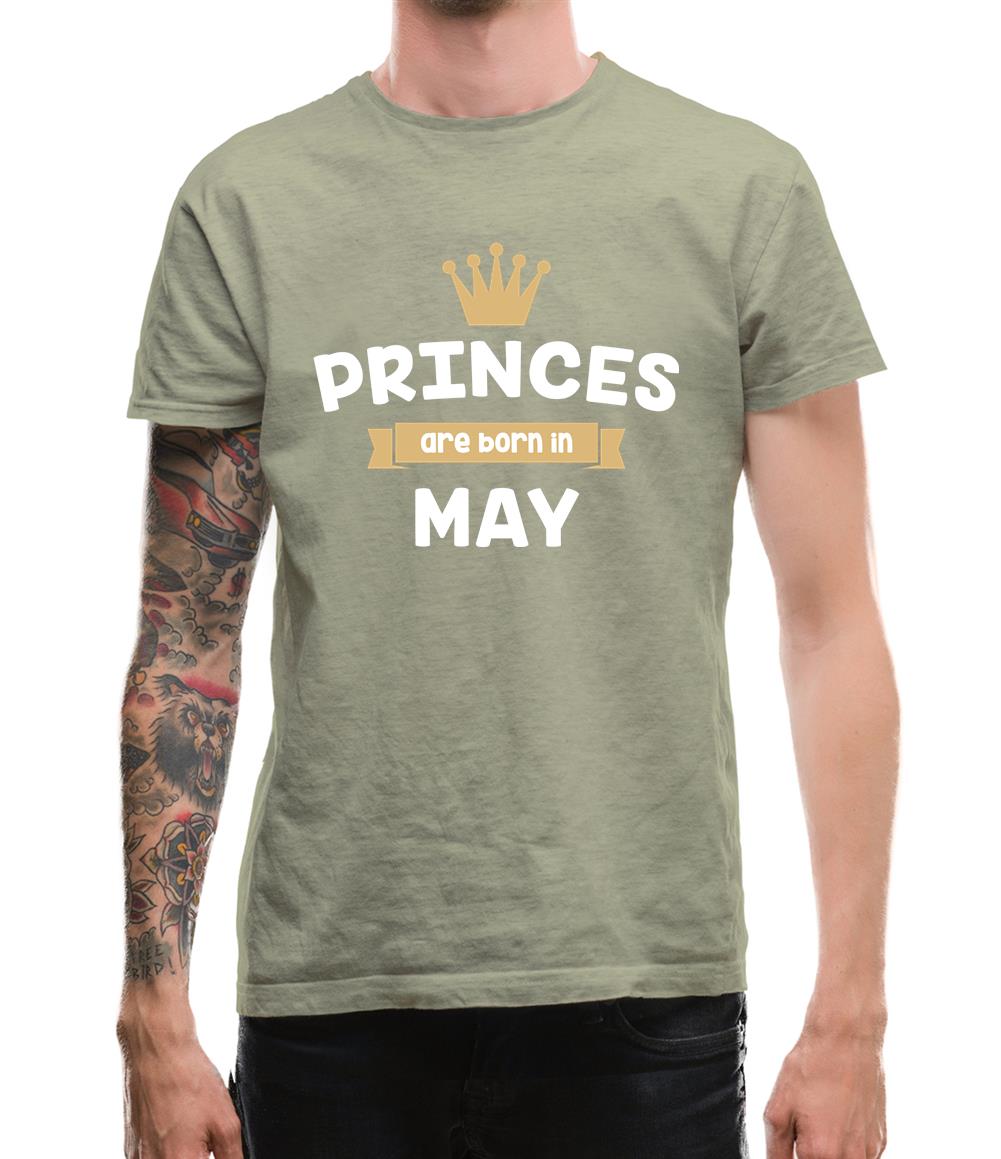 Princes Are Born In May Mens T-Shirt Princes Are Born In May Mens T-Shirt