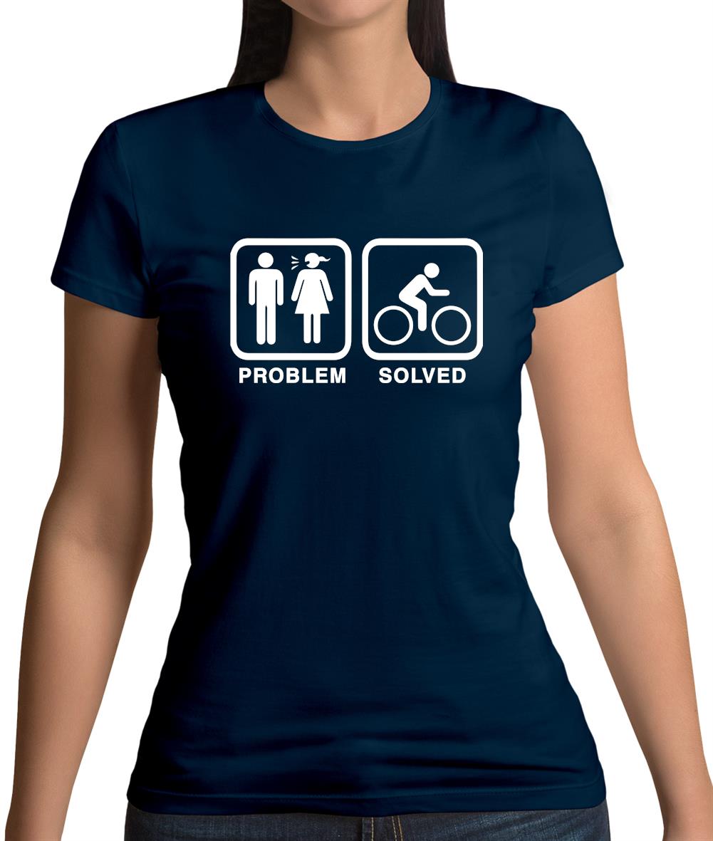 Problem Solved Cycling Womens T-Shirt Problem Solved Cycling Womens T-Shirt