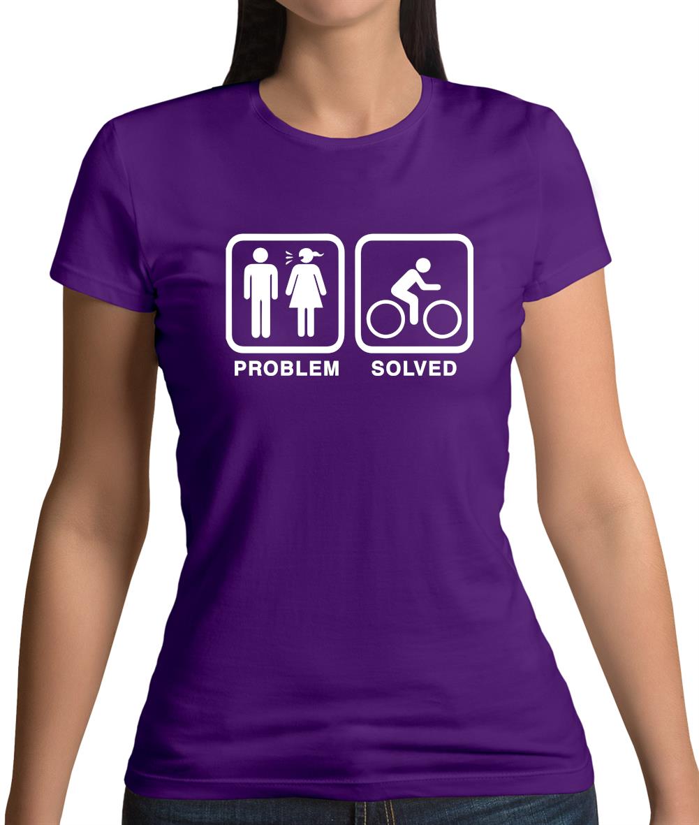 Problem Solved Cycling Womens T-Shirt Problem Solved Cycling Womens T-Shirt