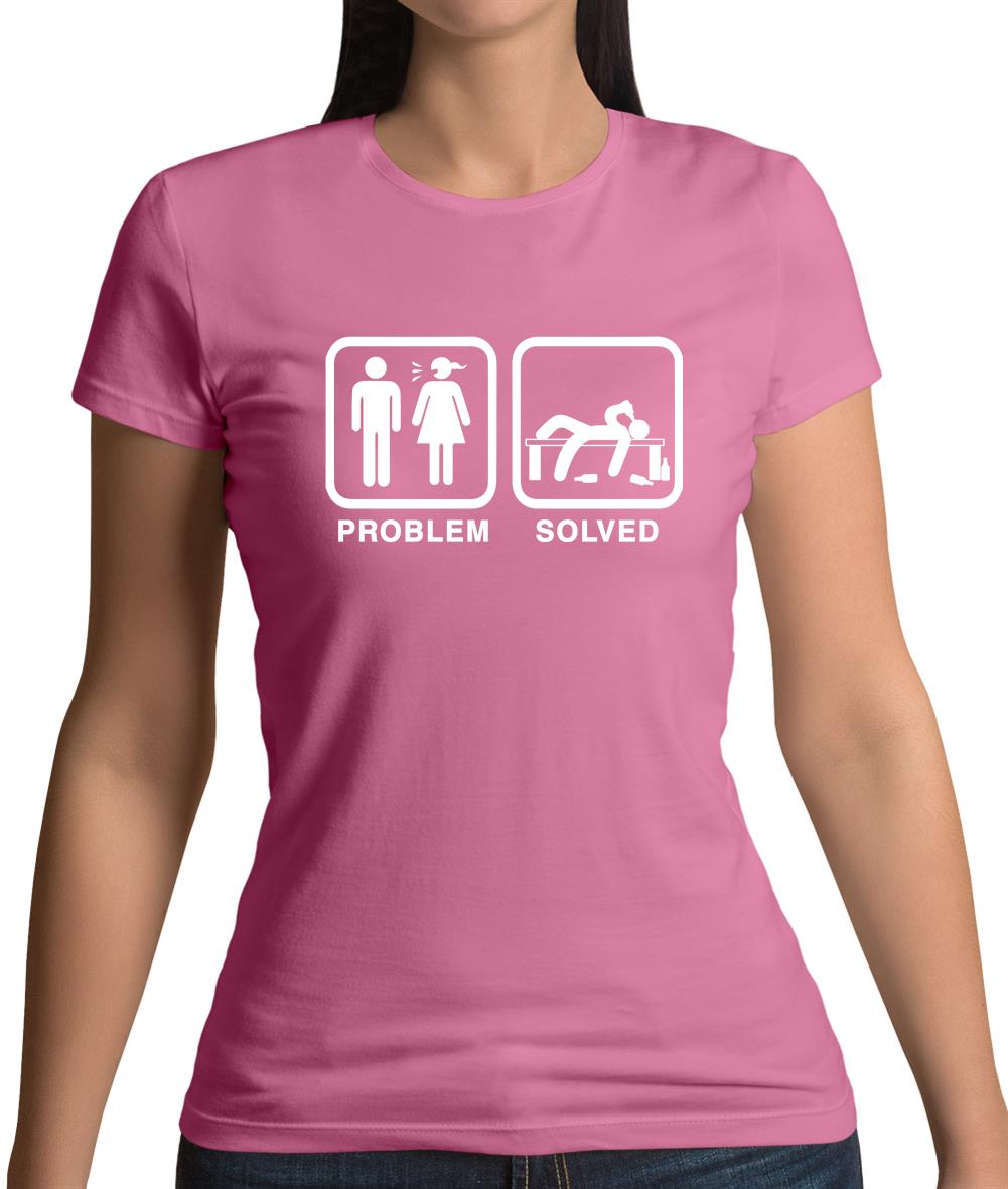 Problem Solved Drunk Womens T-Shirt Problem Solved Drunk Womens T-Shirt