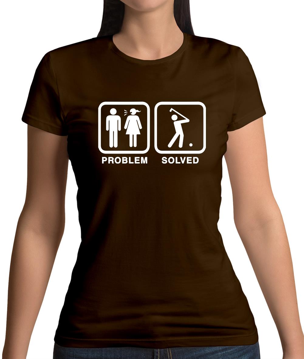 Problem Solved Golf Womens T-Shirt Problem Solved Golf Womens T-Shirt