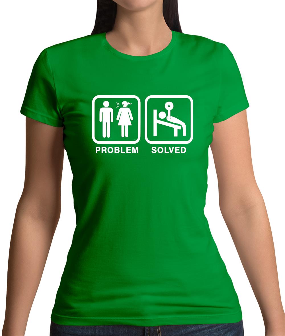 Problem Solved Gym Womens T-Shirt Problem Solved Gym Womens T-Shirt
