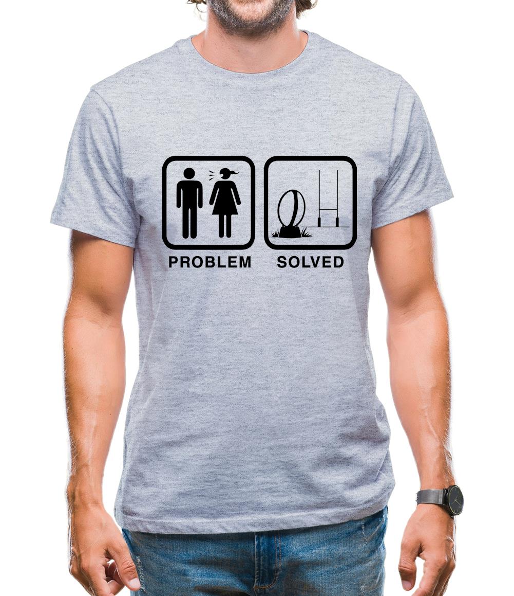 Problem Solved Rugby Mens T-Shirt Problem Solved Rugby Mens T-Shirt