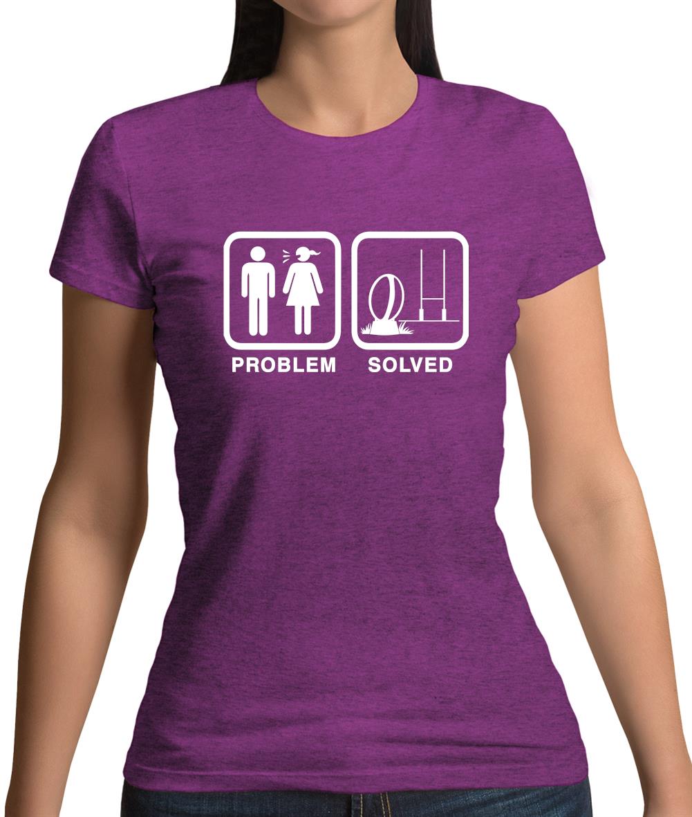 Problem Solved Rugby Womens T-Shirt Problem Solved Rugby Womens T-Shirt