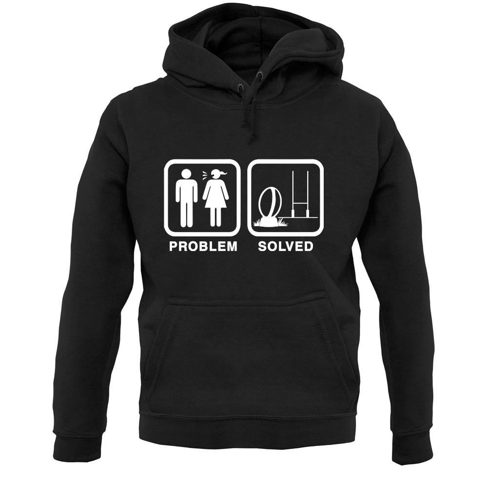 Problem Solved Rugby Unisex Hoodie