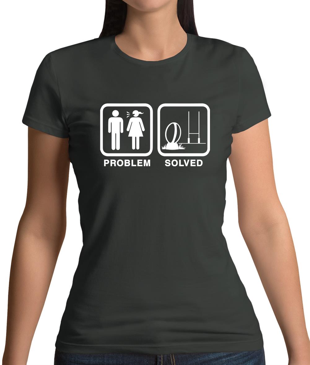 Problem Solved Rugby Womens T-Shirt Problem Solved Rugby Womens T-Shirt