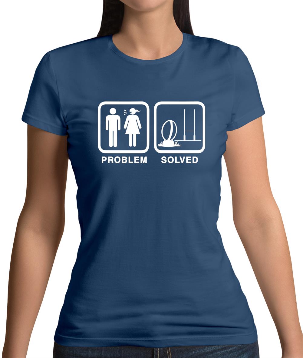 Problem Solved Rugby Womens T-Shirt Problem Solved Rugby Womens T-Shirt
