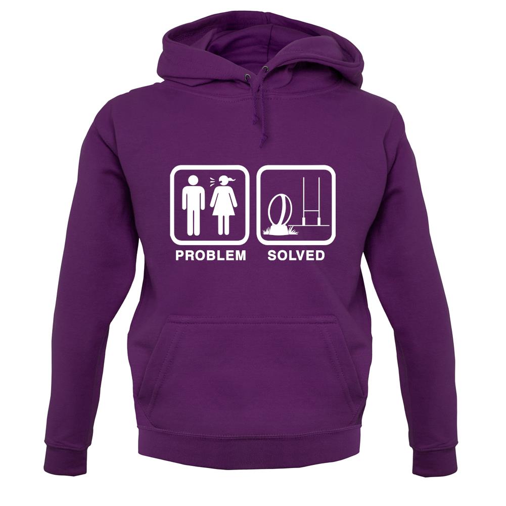 Problem Solved Rugby unisex hoodie Problem Solved Rugby unisex hoodie