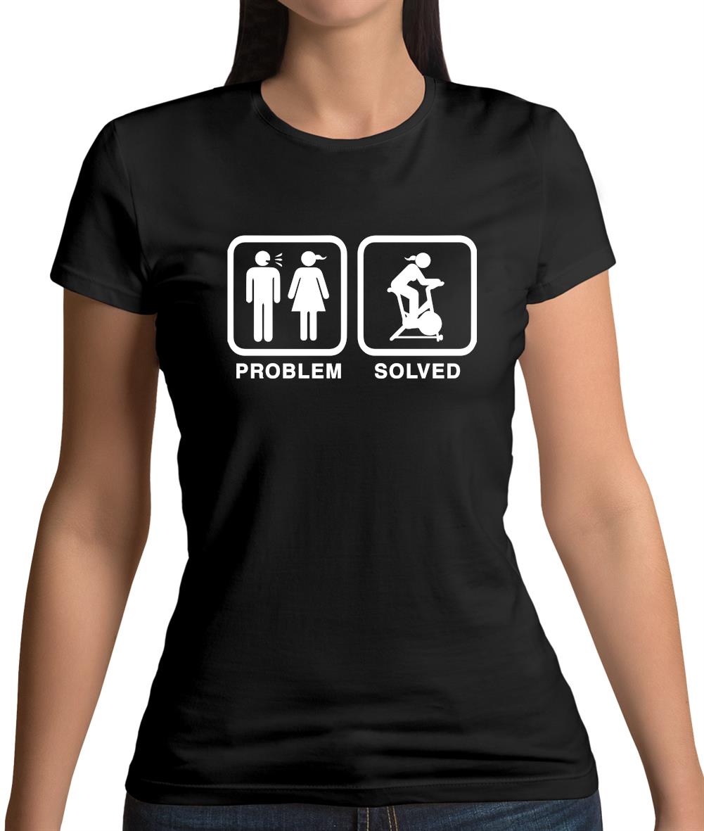 Problem Solved Spin Womens T-Shirt Problem Solved Spin Womens T-Shirt