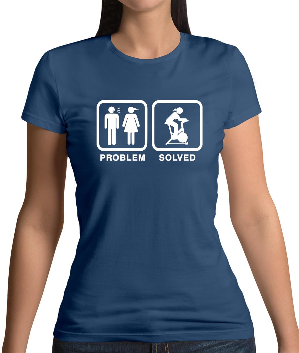 Problem Solved Spin Womens T-Shirt Problem Solved Spin Womens T-Shirt
