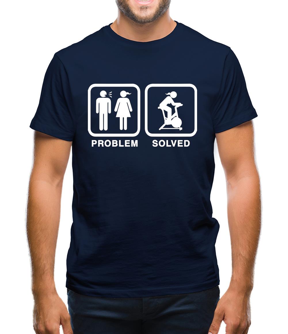 Problem Solved Spin Mens T-Shirt Problem Solved Spin Mens T-Shirt