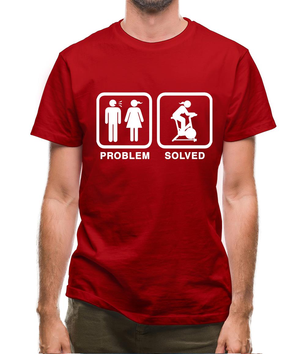 Problem Solved Spin Mens T-Shirt Problem Solved Spin Mens T-Shirt
