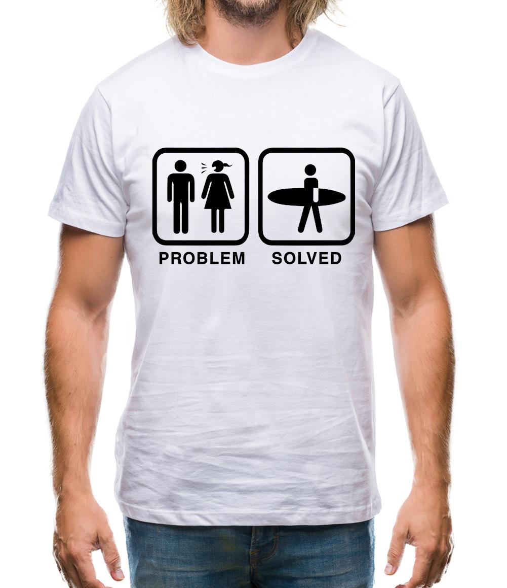 Problem Solved Surf Mens T-Shirt Problem Solved Surf Mens T-Shirt