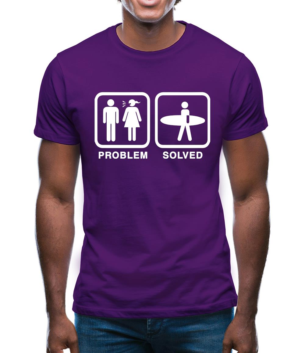 Problem Solved Surf Mens T-Shirt Problem Solved Surf Mens T-Shirt