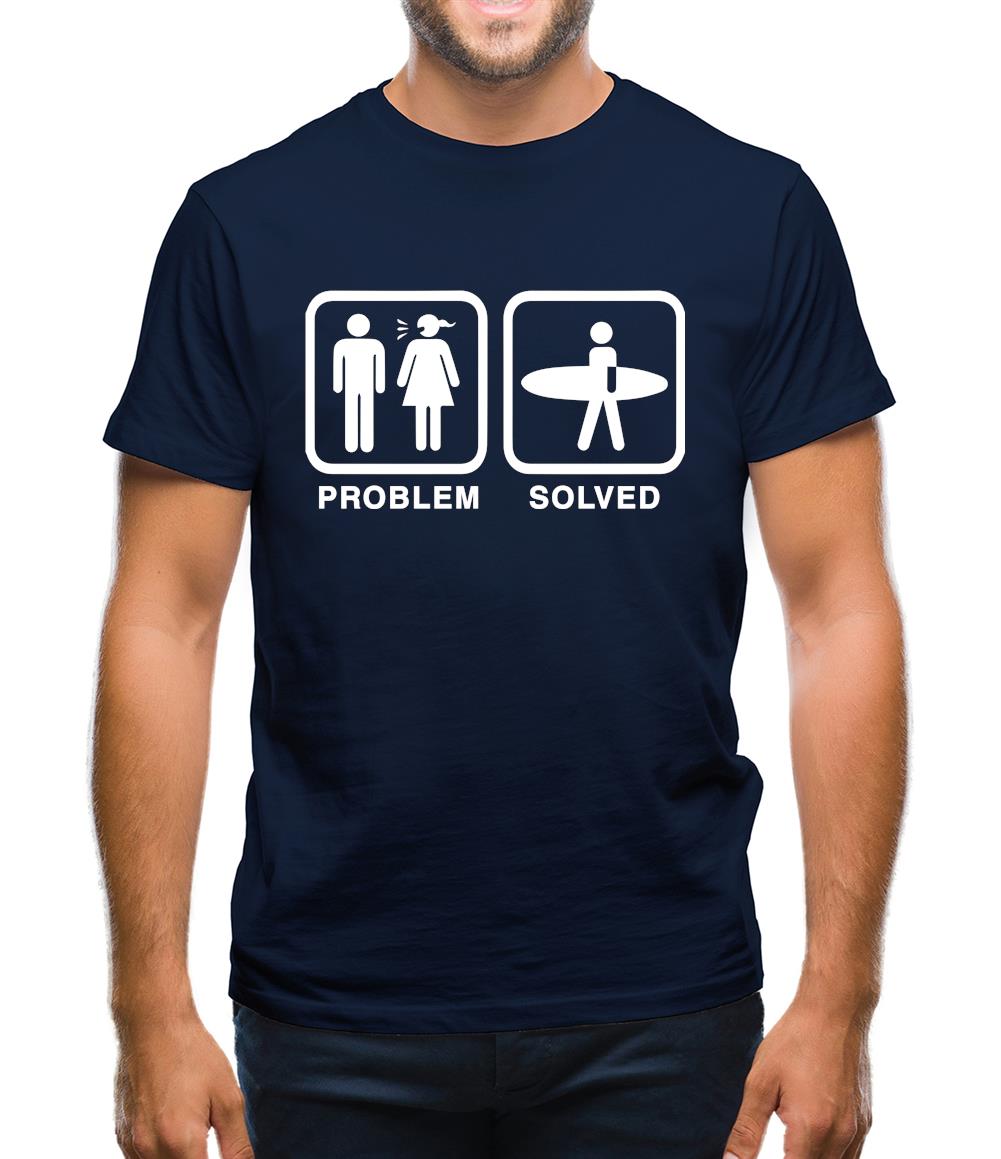 Problem Solved Surf Mens T-Shirt Problem Solved Surf Mens T-Shirt