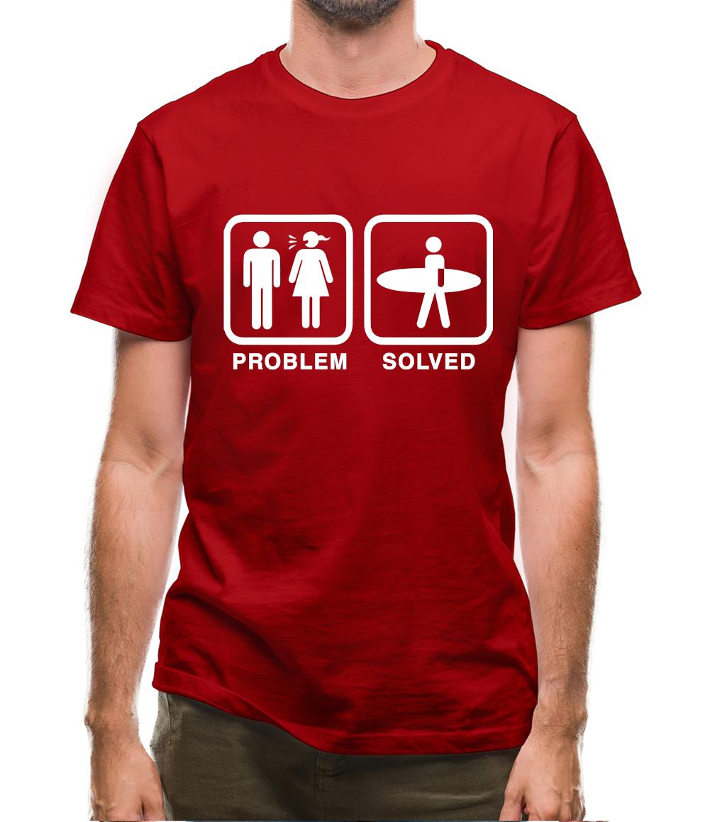 Problem Solved Surf Mens T-Shirt Problem Solved Surf Mens T-Shirt