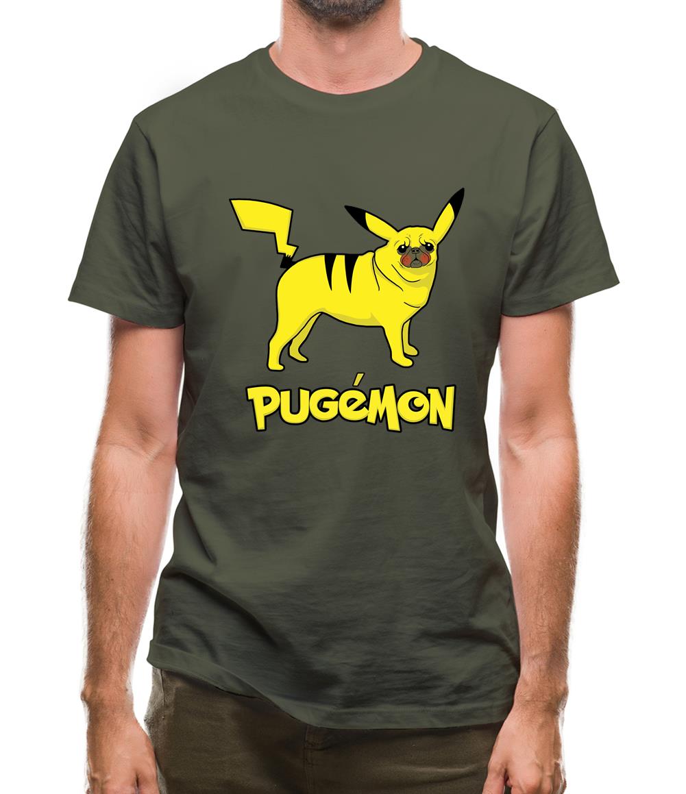 Pugemon Mens T-Shirt Pugemon Mens T-Shirt