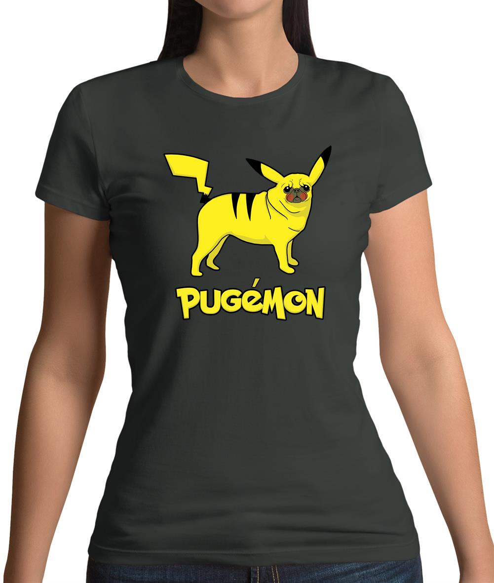Pugemon Womens T-Shirt Pugemon Womens T-Shirt