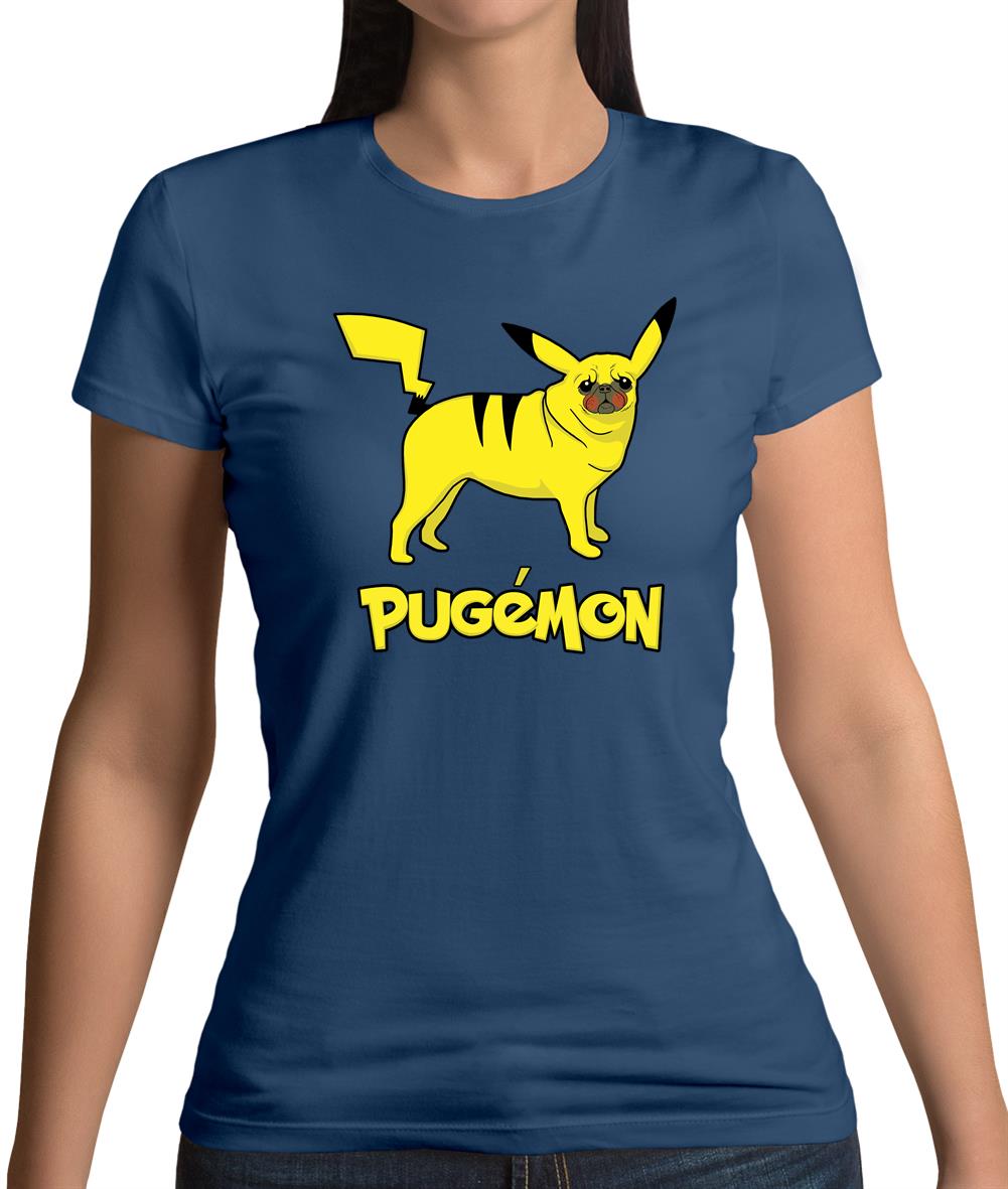 Pugemon Womens T-Shirt Pugemon Womens T-Shirt