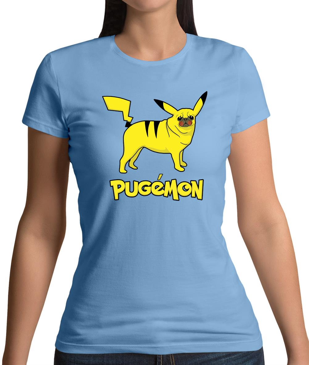 Pugemon Womens T-Shirt Pugemon Womens T-Shirt