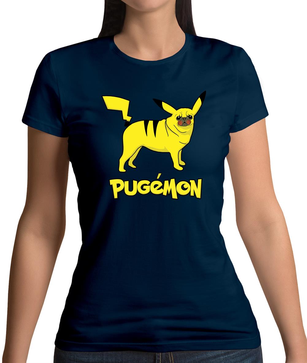Pugemon Womens T-Shirt Pugemon Womens T-Shirt