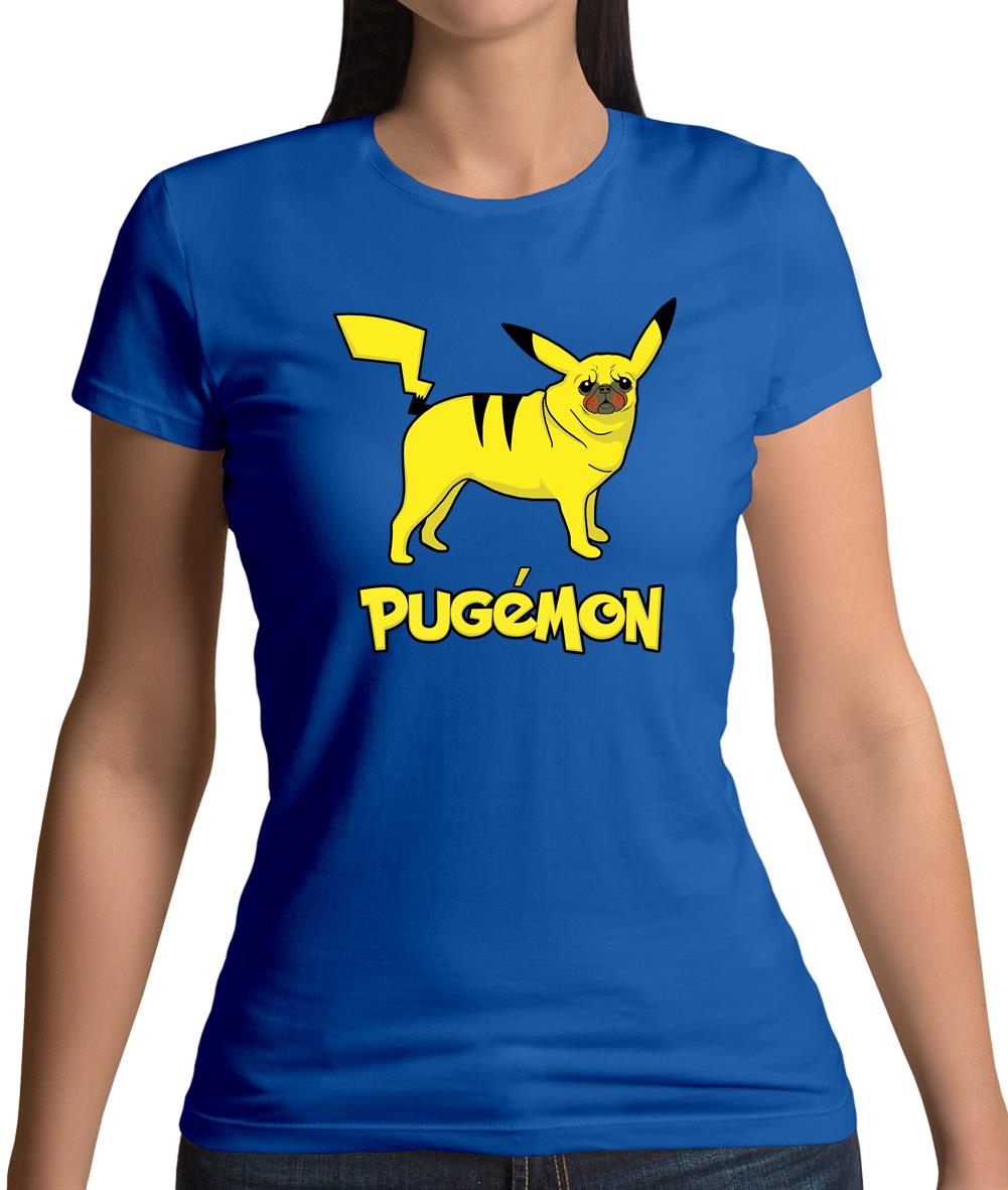 Pugemon Womens T-Shirt Pugemon Womens T-Shirt