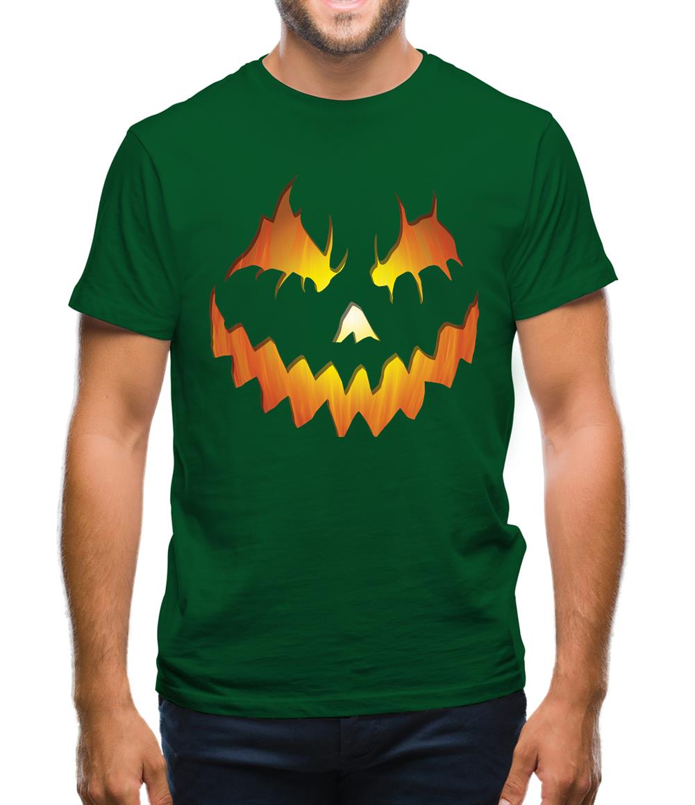 Halloween Pumpkin Face Mens T-Shirt Halloween Pumpkin Face Mens T-Shirt