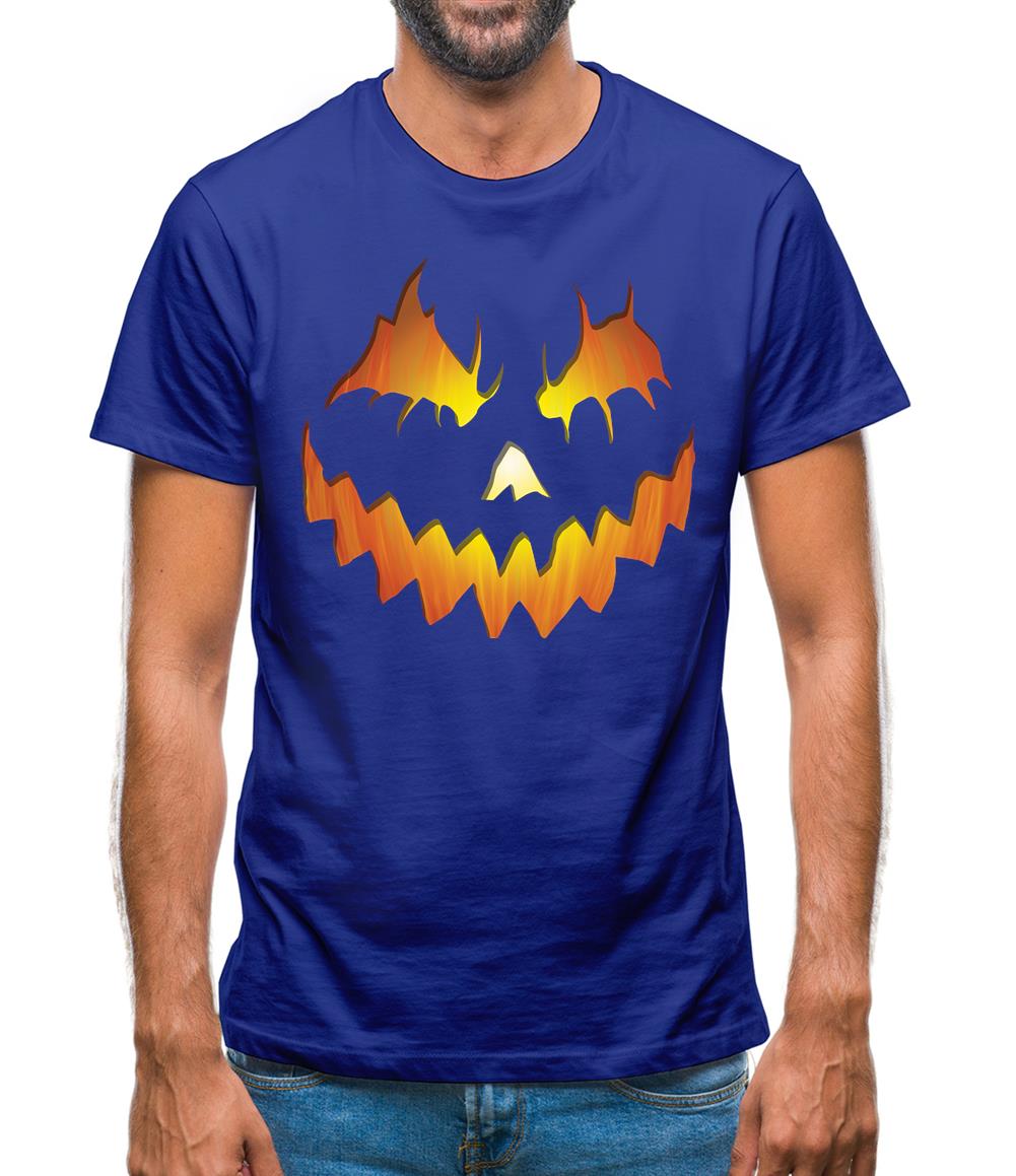 Halloween Pumpkin Face Mens T-Shirt Halloween Pumpkin Face Mens T-Shirt