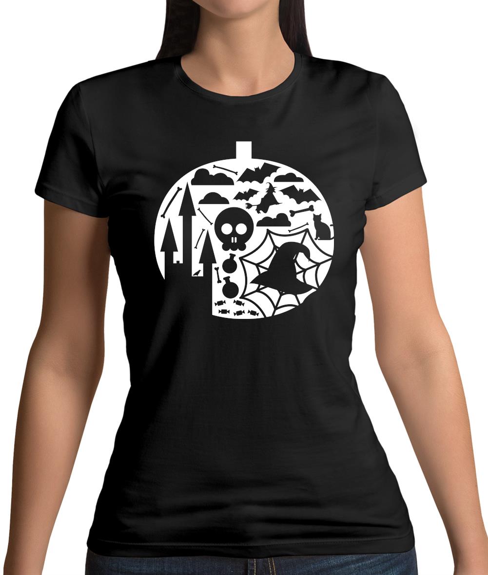 Pumpkin Shape Womens T-Shirt Pumpkin Shape Womens T-Shirt