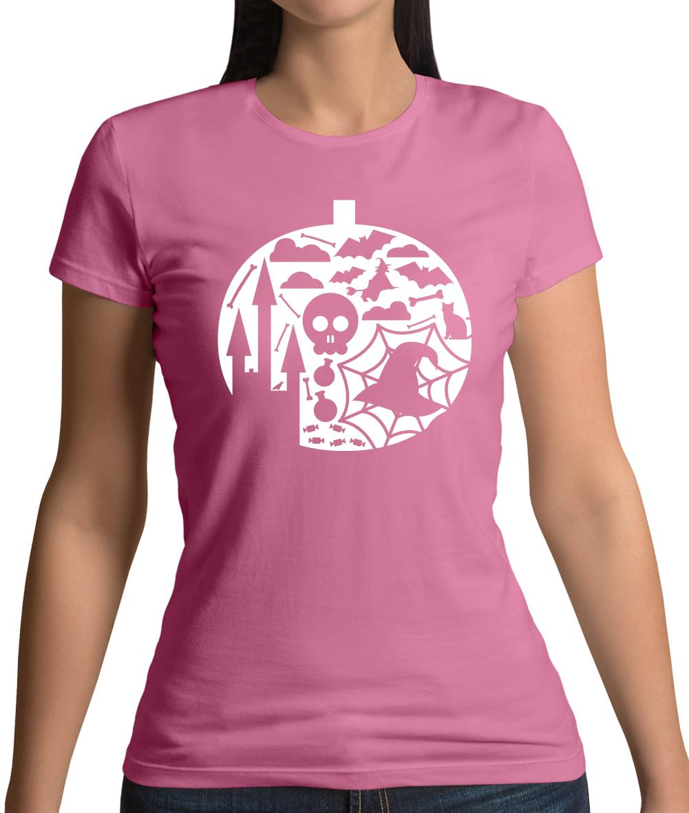 Pumpkin Shape Womens T-Shirt Pumpkin Shape Womens T-Shirt