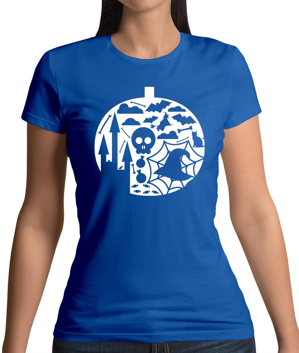 Pumpkin Shape Womens T-Shirt Pumpkin Shape Womens T-Shirt