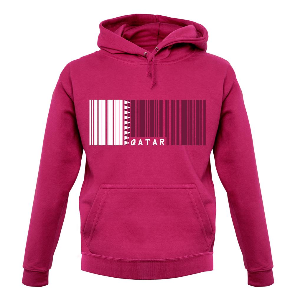 Qatar Barcode Style Flag unisex hoodie Qatar Barcode Style Flag unisex hoodie