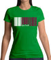 Qatar Barcode Style Flag Womens T-Shirt Qatar Barcode Style Flag Womens T-Shirt