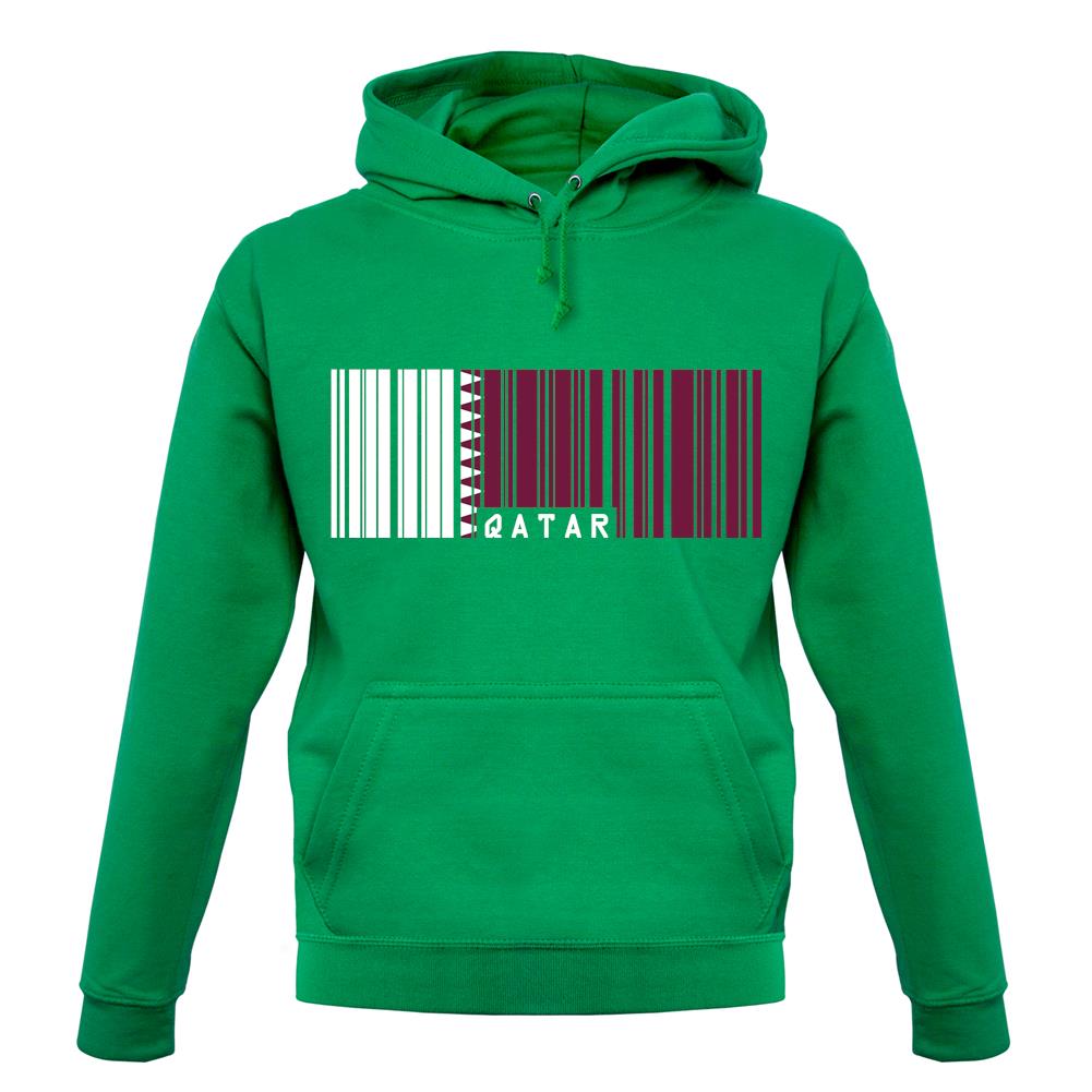 Qatar Barcode Style Flag unisex hoodie Qatar Barcode Style Flag unisex hoodie