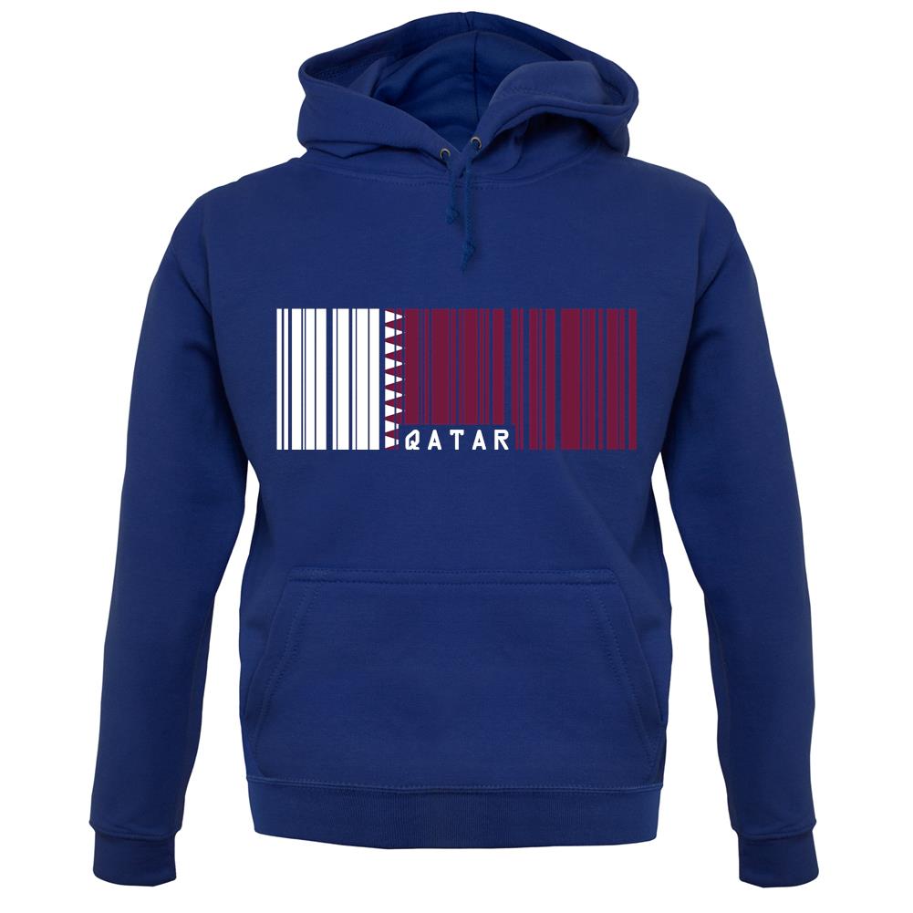 Qatar Barcode Style Flag unisex hoodie Qatar Barcode Style Flag unisex hoodie