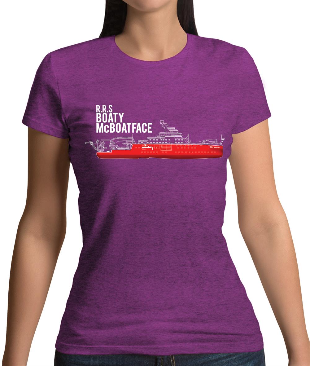 Rrs Boaty Mcboatface Womens T-Shirt Rrs Boaty Mcboatface Womens T-Shirt