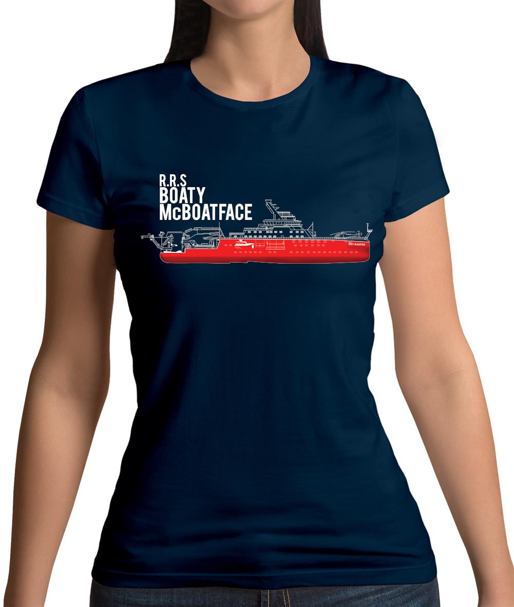 Rrs Boaty Mcboatface Womens T-Shirt Rrs Boaty Mcboatface Womens T-Shirt